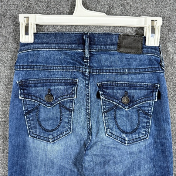 True Religion Becca Mid Rise Bootcut Dark Wash Jeans Womens Size 25 #1164 - Picture 4 of 10